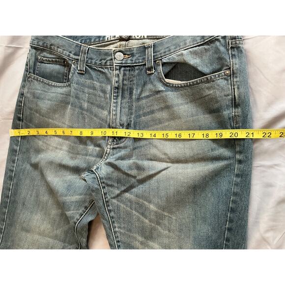 Kenneth Cole Reaction Jeans Mens 34x32 Blue Medium Wash Cotton Boot Cut Denim - Picture 7 of 8